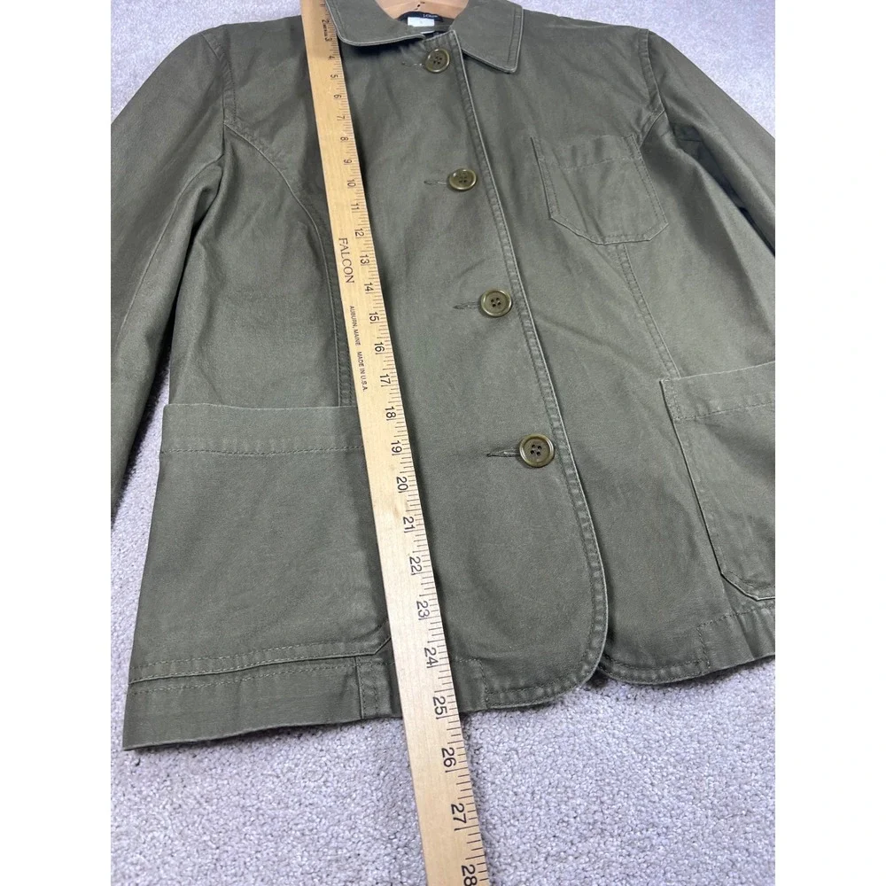 J. Crew Military Green Cotton Utility Jacket